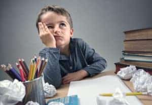 Frustrated little boy