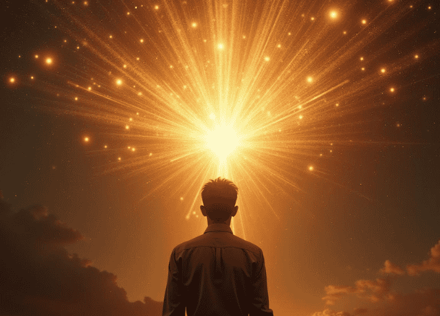 A person's mind opening up